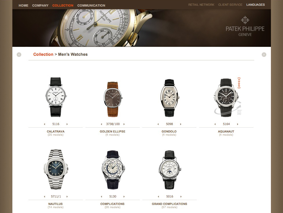 PP web coleccion 01 nueva web de Patek Philippe - Collection