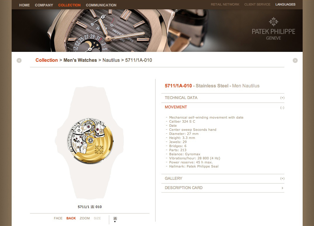 PP web modelos 02 nueva web de Patek Philippe - Nautilus 02