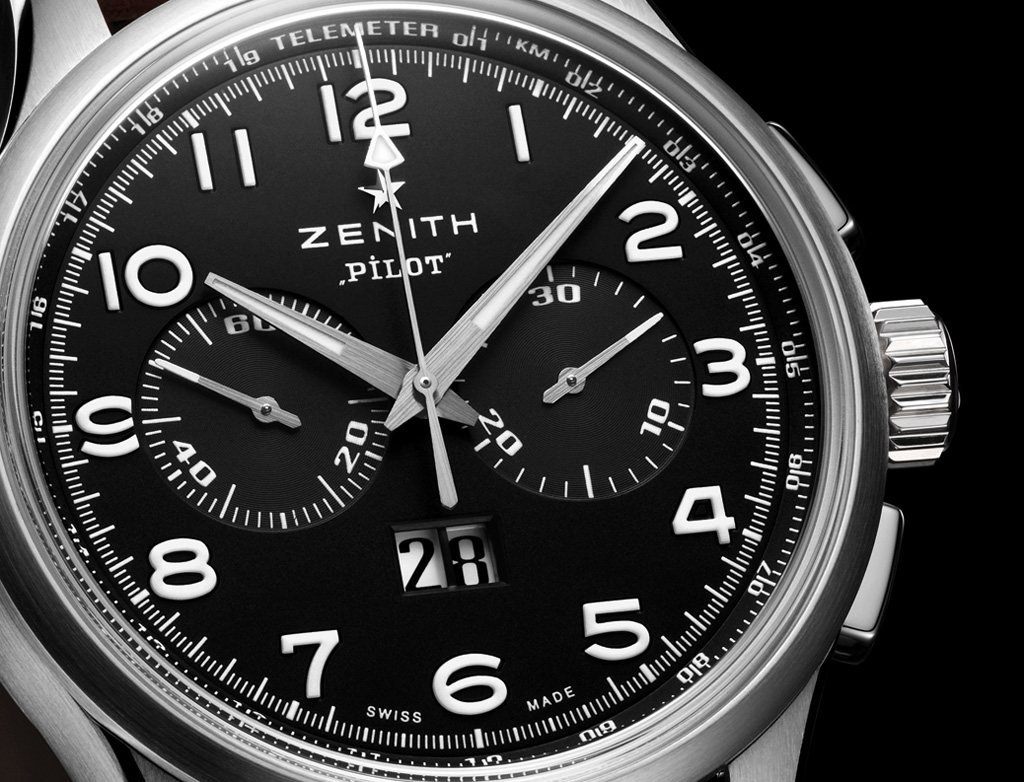 Zenith Pilot Big Date dial