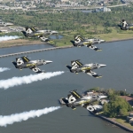 El Breitling Jet Team aterriza en Times Square en su gira norteamericana