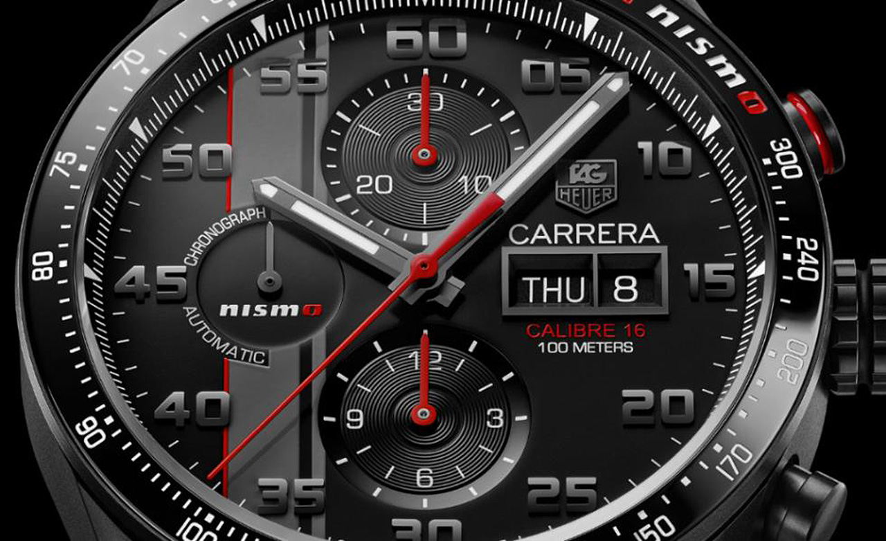 TAG Heuer Carrera NISMO Calibre 16 crop esfera