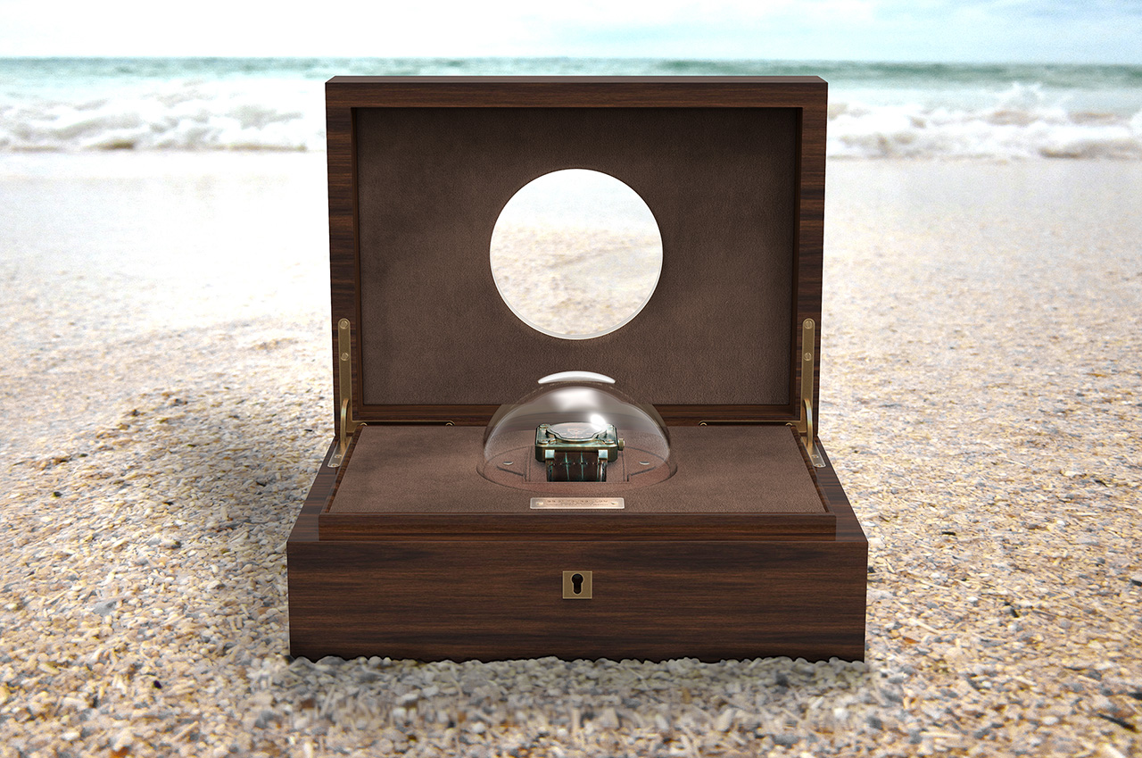 Bell & Ross BR01 Skull Bronze Tourbillon caja