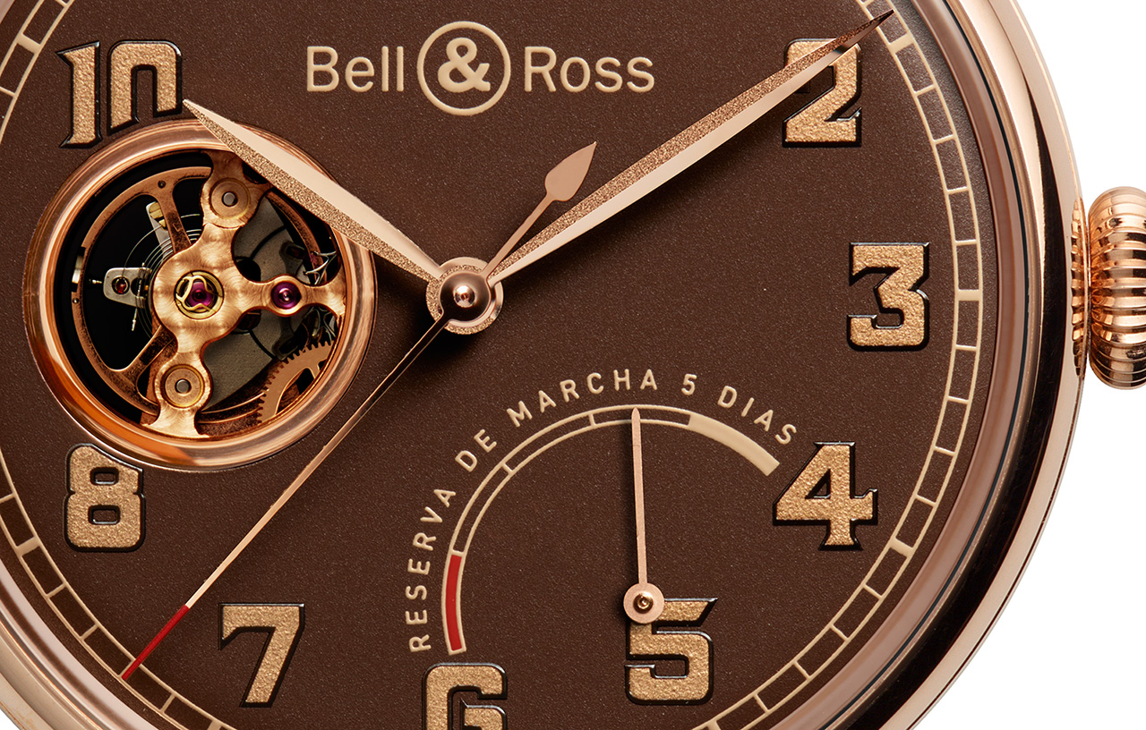 Bell & Ross Vintage WW1 Edición Limitada crop esfera