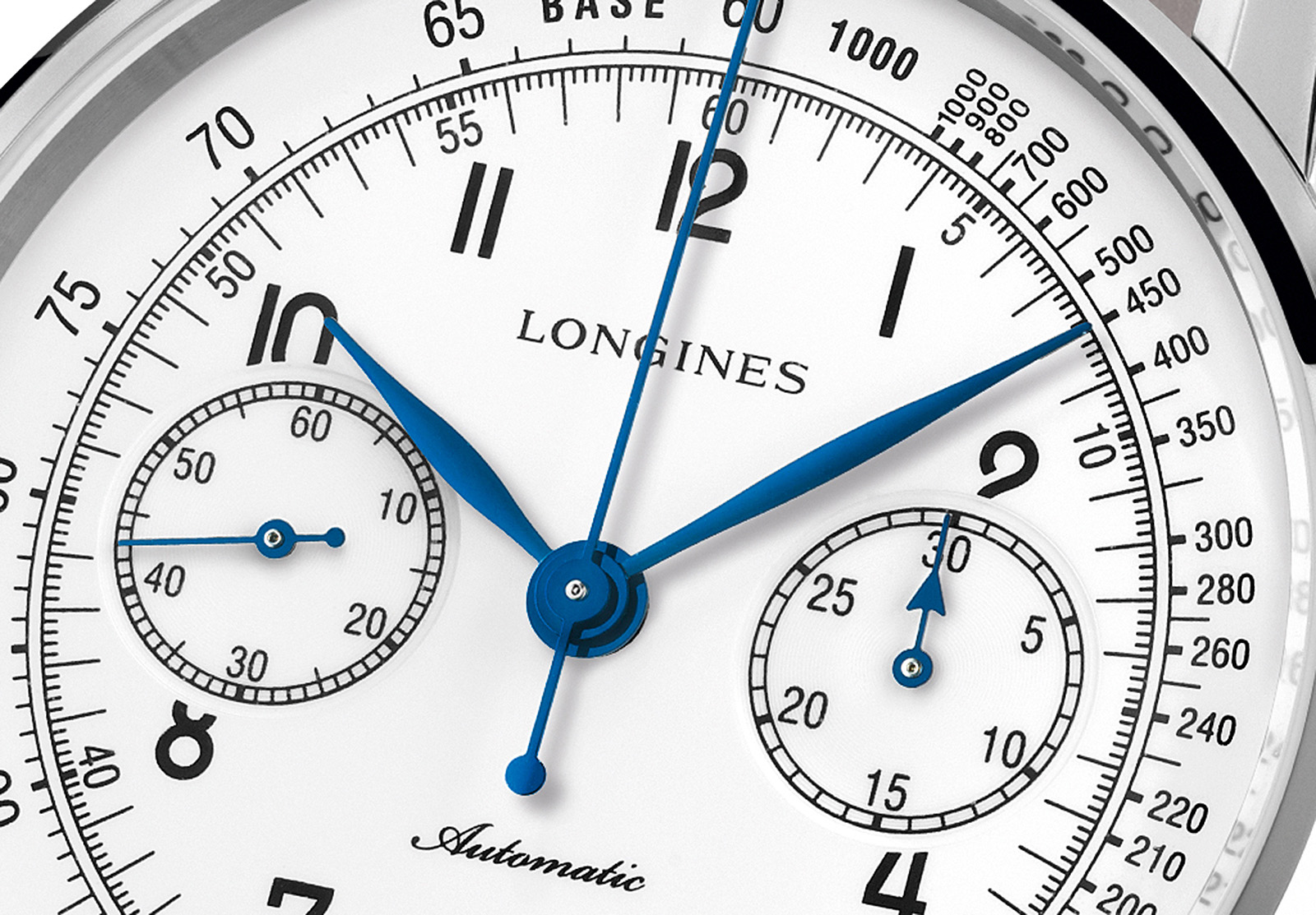 Longines Column-Wheel Single Push-Piece Chronograph crop esfera