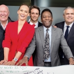 Bar Refaeli y Pelé inauguran el segundo edificio de la manufactura Hublot en Nyon