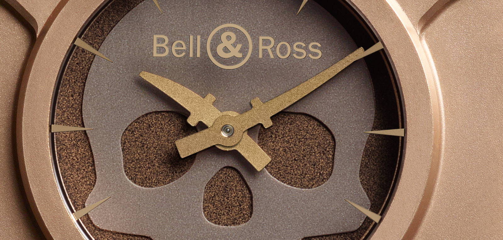 Bell & Ross BR 01 SKull Bronze crop esfera