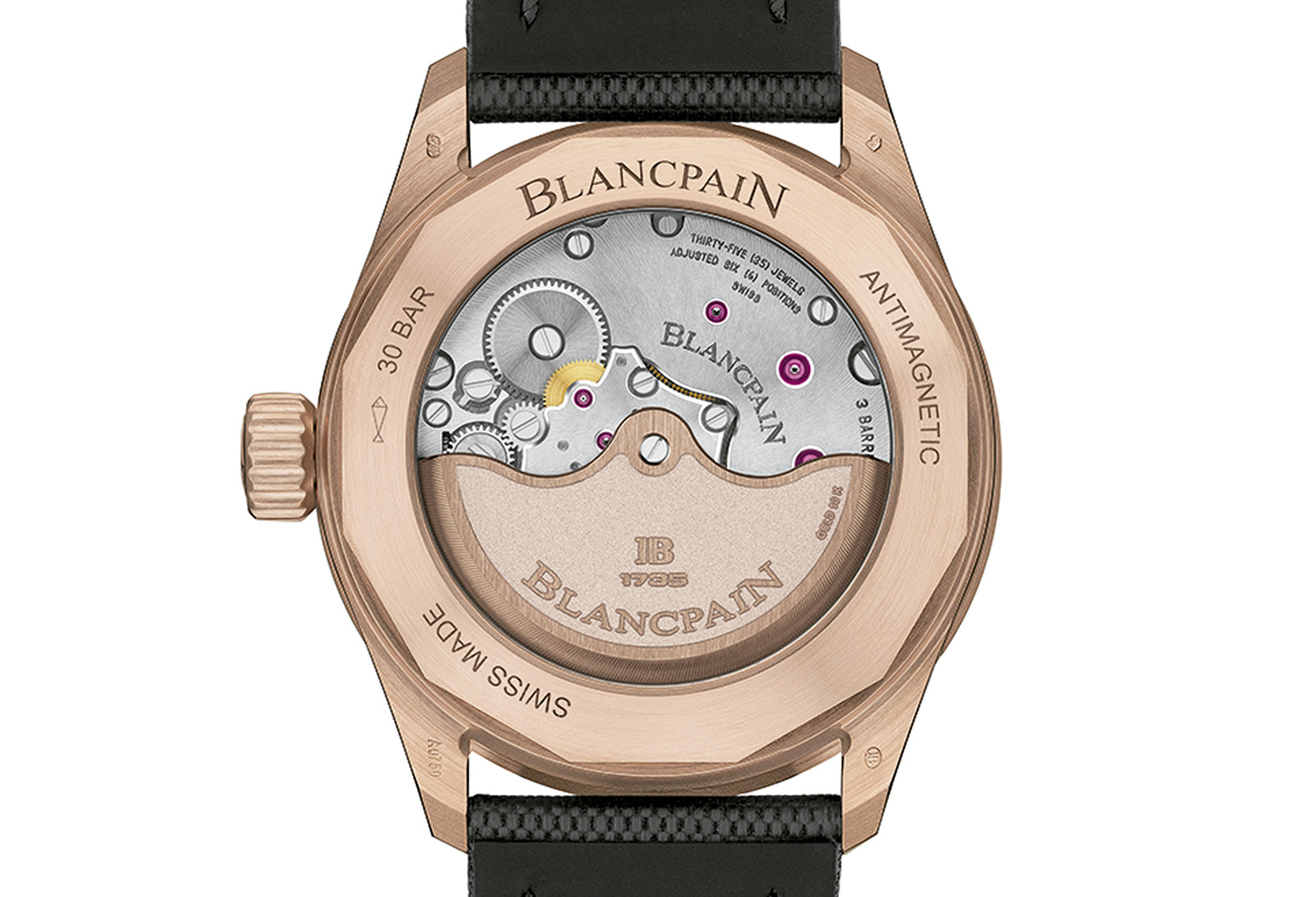 Blancpain Fifty Fathoms Bathyscaphe Sedna Gold trasera