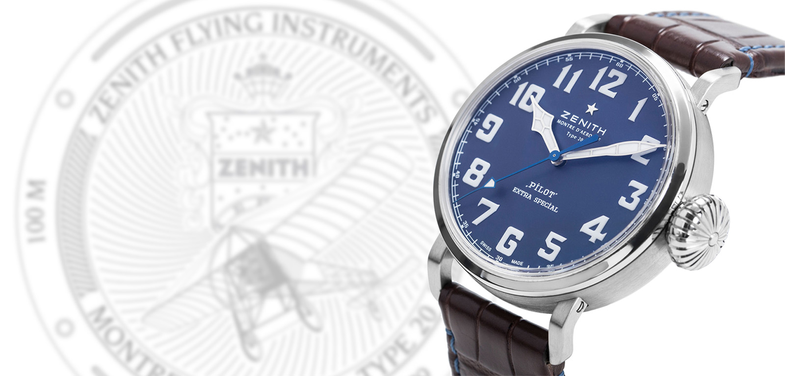 Zenith Pilot Type 20 Extra Special Blue portada