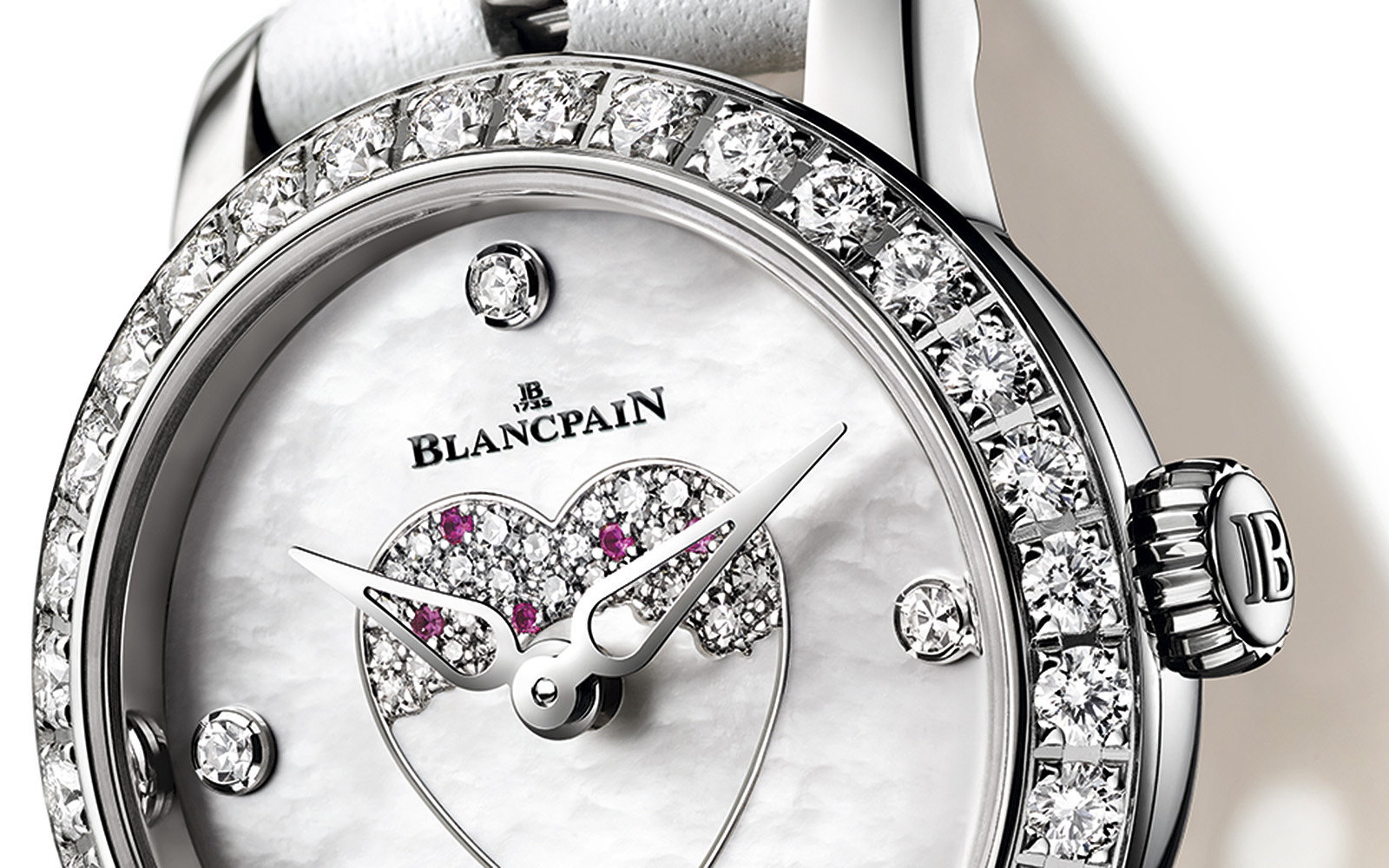Blancpain Ladybird Ultraplate Saint-Valentin 2016 crop esfera