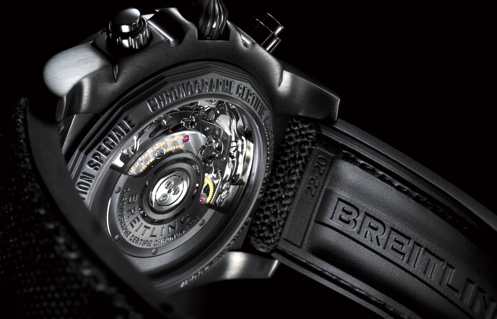 Chronomat 44 Blacksteel back