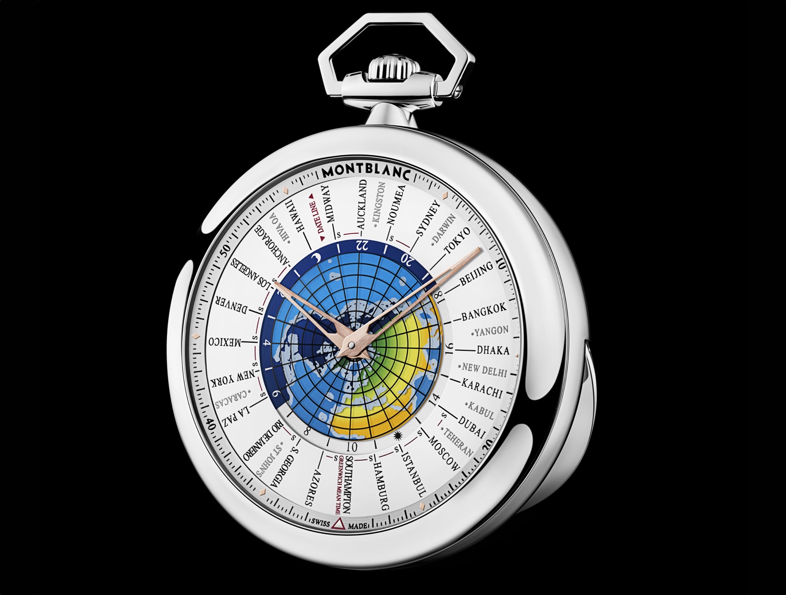 Montblanc 4810 Orbis Terrarum Pocket Watch 110 Years Edition