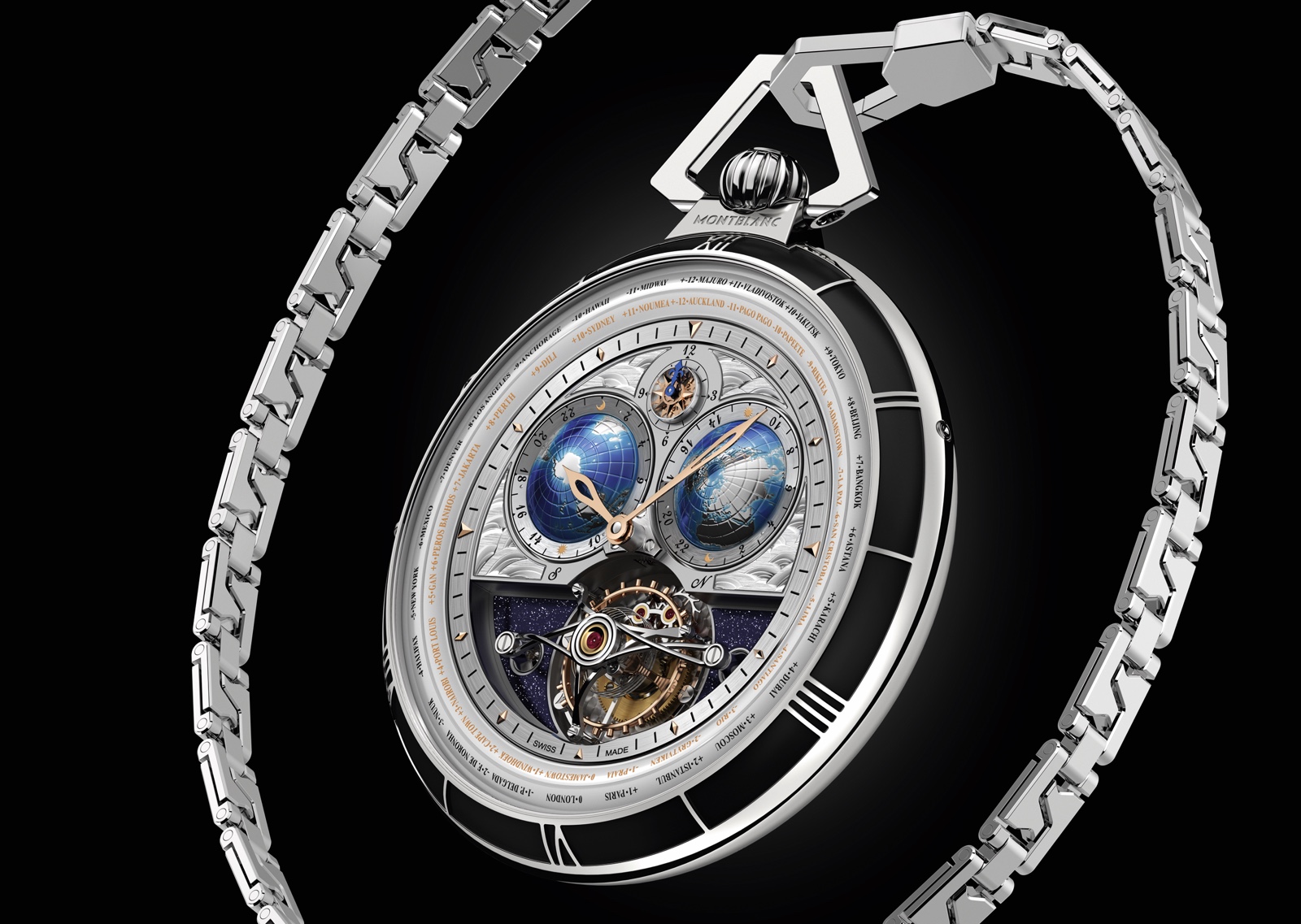 Montblanc Villeret Tourbillon Cylindrique Pocket Watch