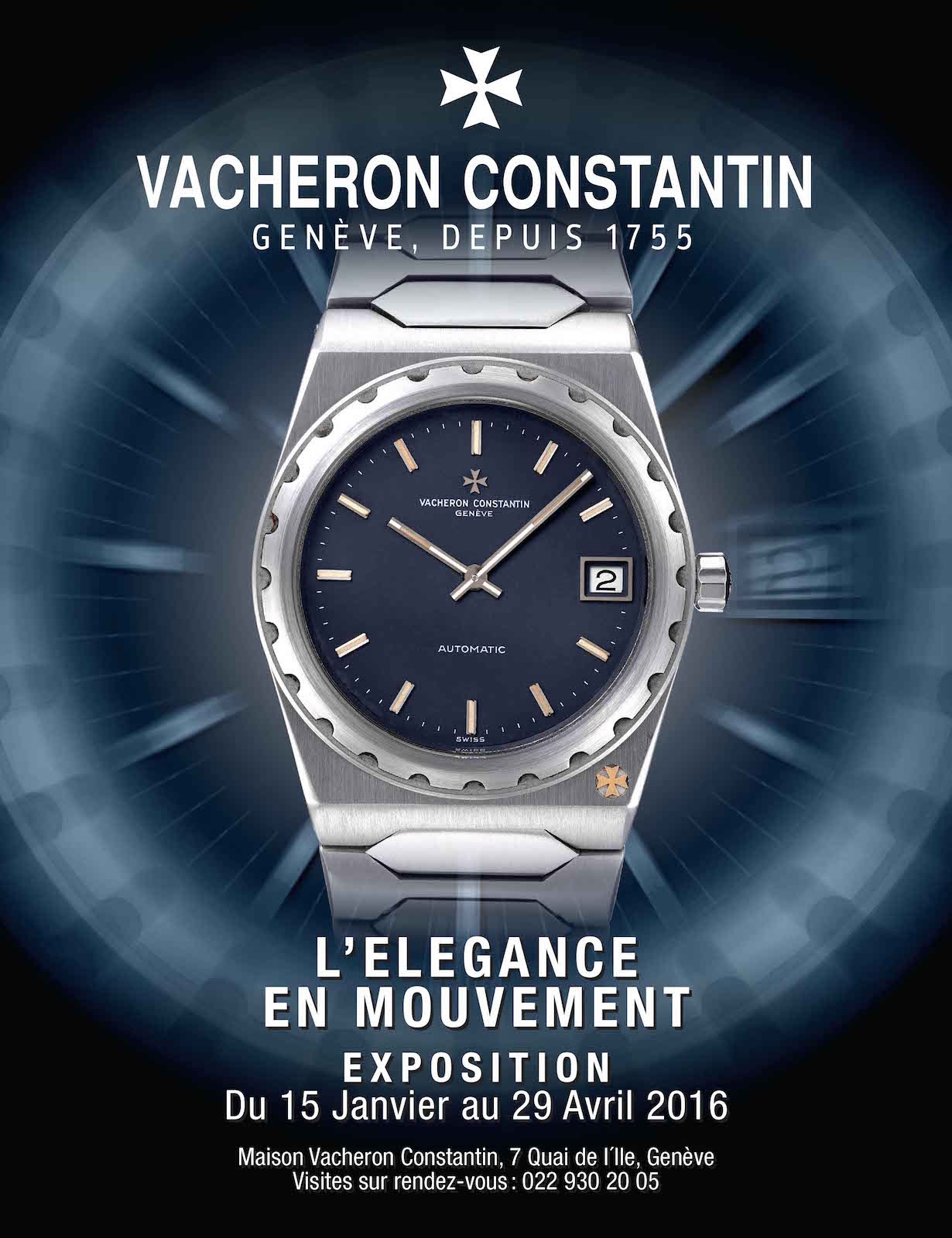 "L’élégance en Mouvement" de Vacheron Constantin - cartel