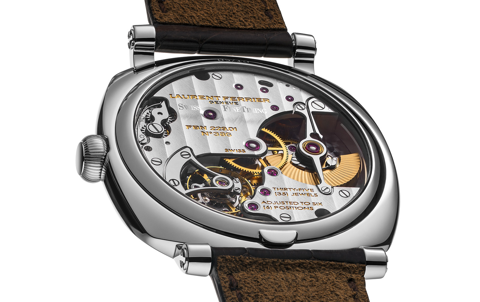 Laurent Ferrier Galet Square Swiss Finetiming limited edition “Vintage America I” trasera