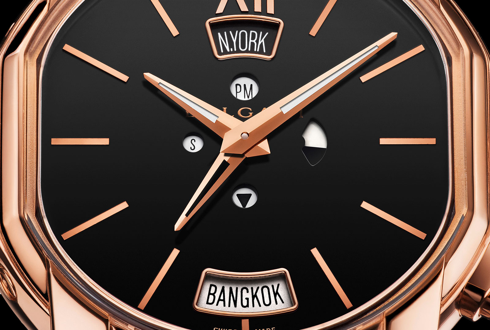 Bulgari Hora Domus Dual Timezone - crop esfera