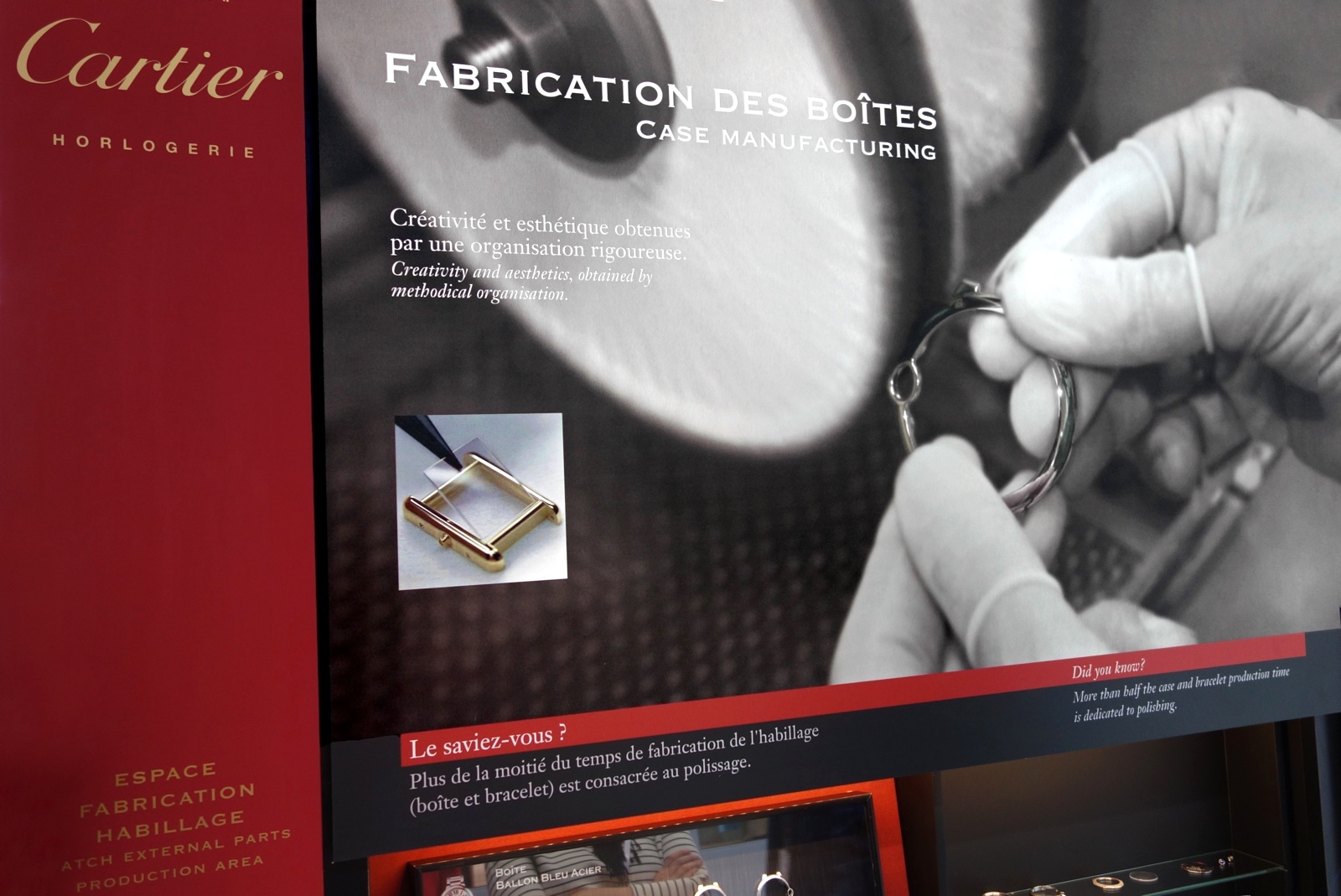 La Manufactura Cartier de La Chaux-de-Fonds - Las cajas