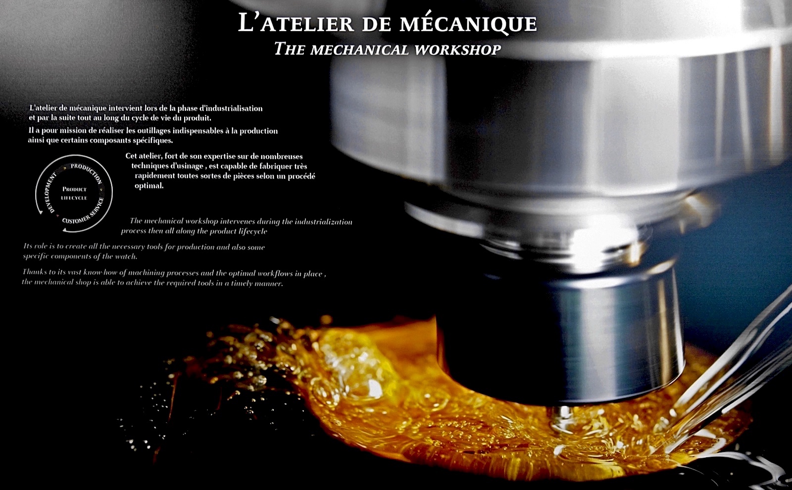 La Manufactura Cartier de La Chaux-de-Fonds - Taller mecánico