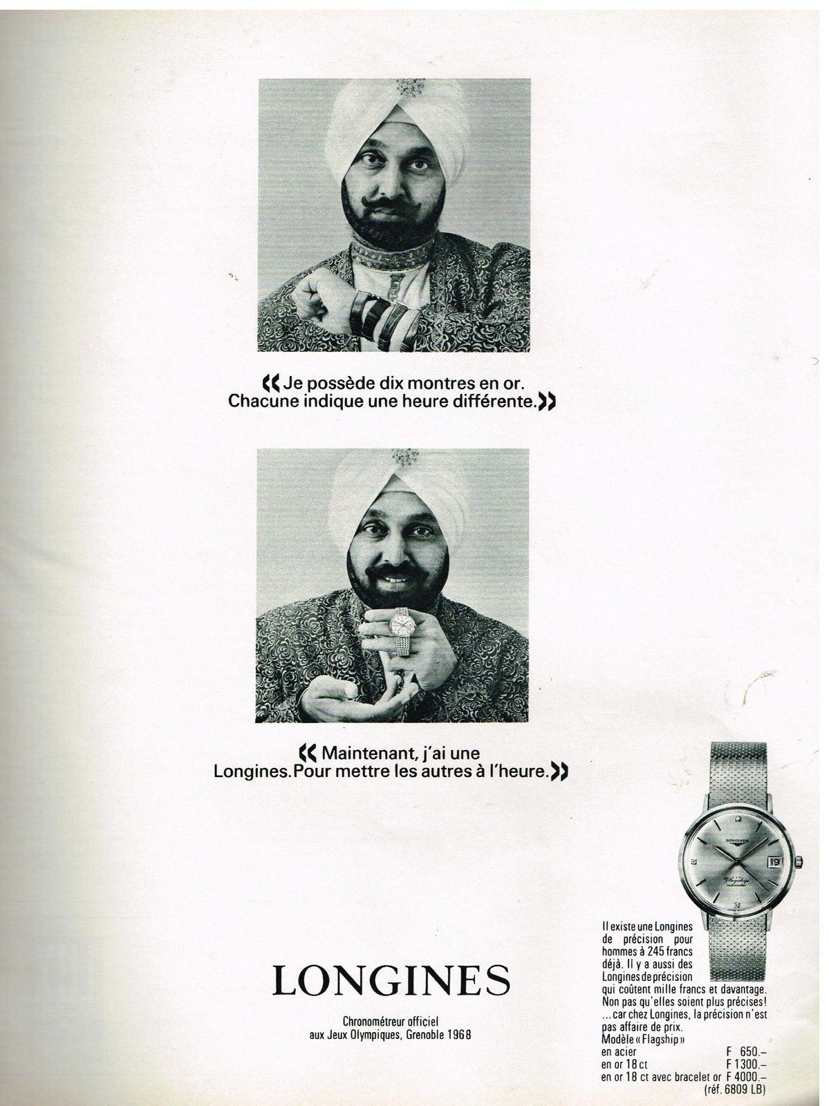Publicidad Longines Flagship 1967