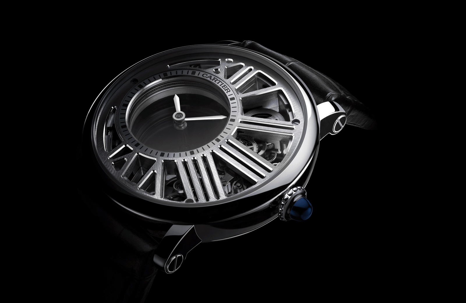 Cartier en el SIHH 2017 - Rotonde Heure Mystérieuse Esqueleto
