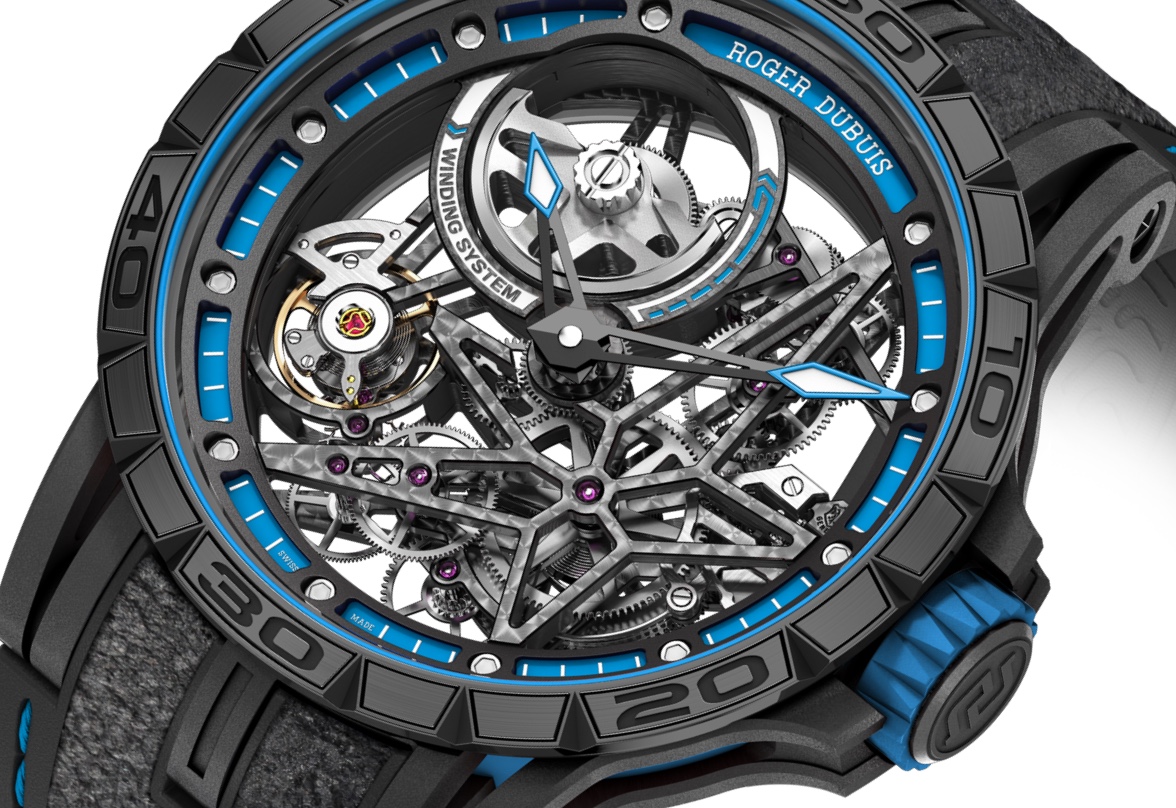 Roger Dubuis Excalibur Spider Pirelli Automatic Skeleton Detail