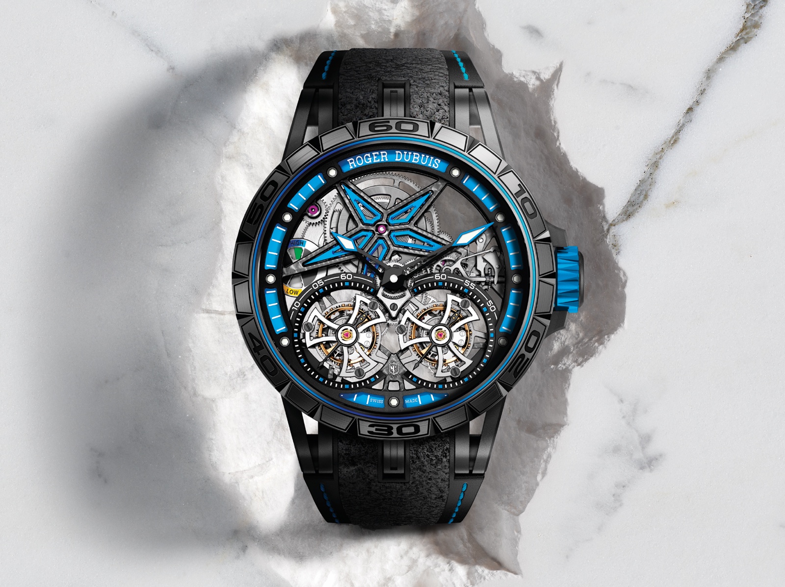 Roger Dubuis Excalibur Spider Pirelli Double Flying Tourbillon