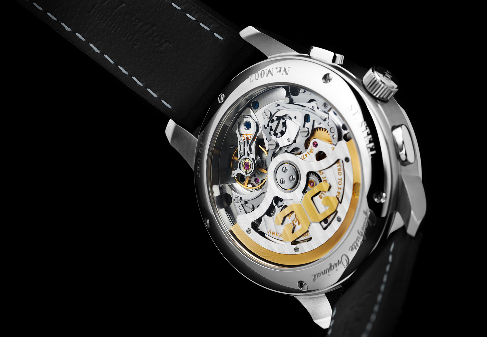 Glashutte Original Senator Chronograph Panorama Date Steel Back