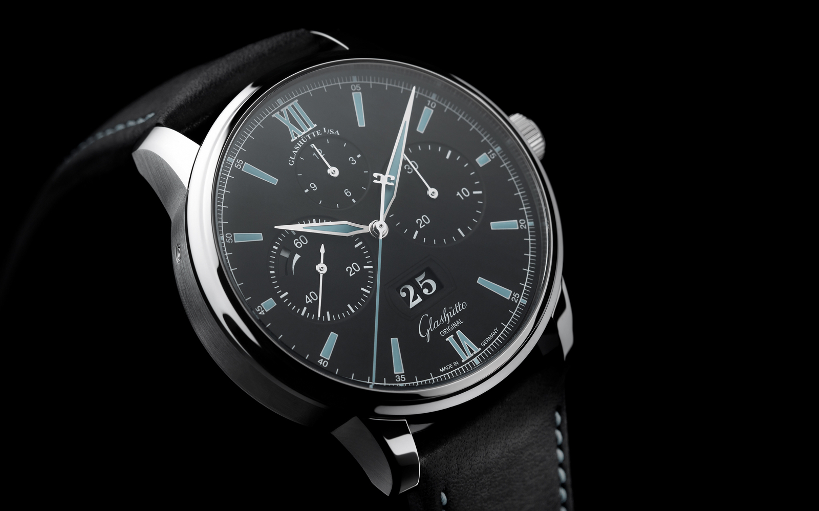 Glashutte Original Senator Chronograph Panorama Date Steel