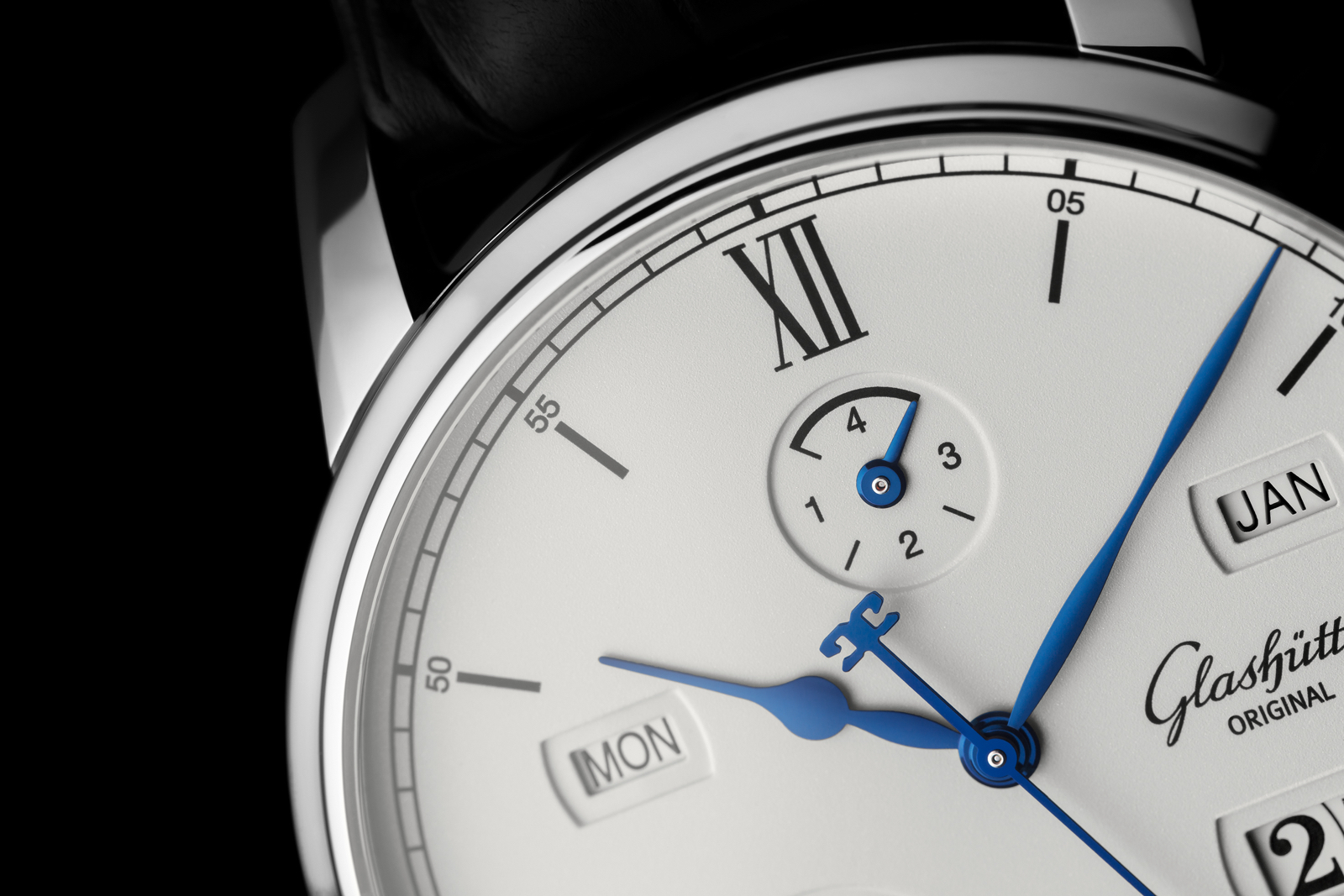 Glashutte Original Senator Excellence Perpetual Calendar Steel Detail 2