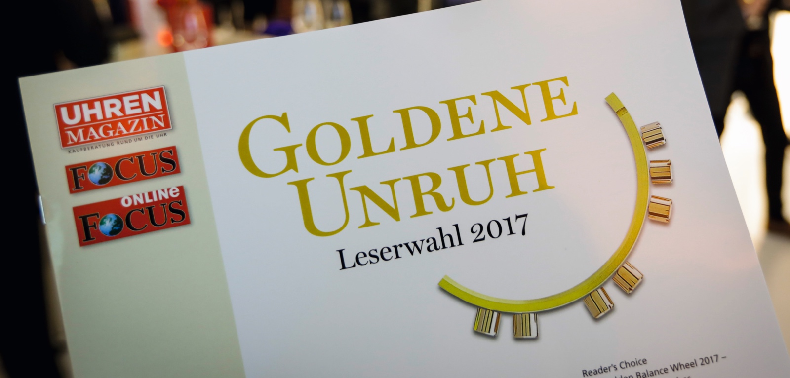 Golden Balance Award 2017 Glashutte 2017