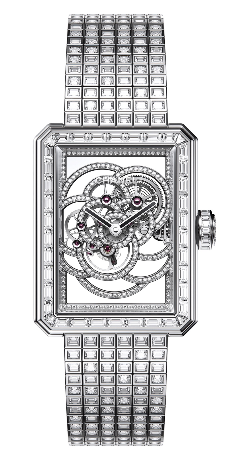 Chanel en Baselworld 2017 - Premiere Camelia Skeleton full Sertie