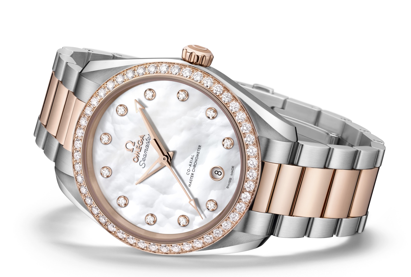 Omega Seamaster Aqua Terra Master Chronometer Sedna Gold Ladies 1