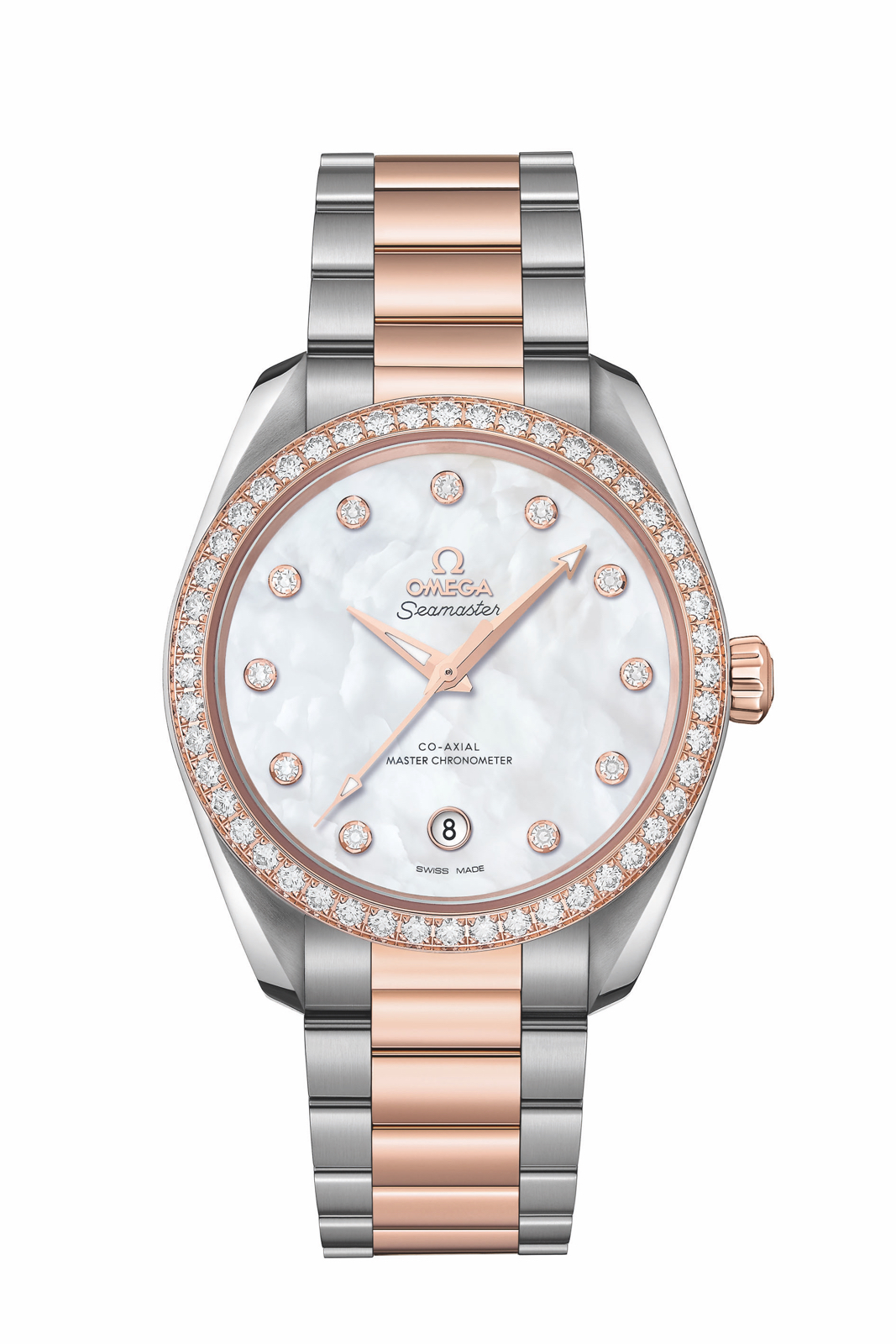 Omega Seamaster Aqua Terra Master Chronometer Sedna Gold Ladies Soldat