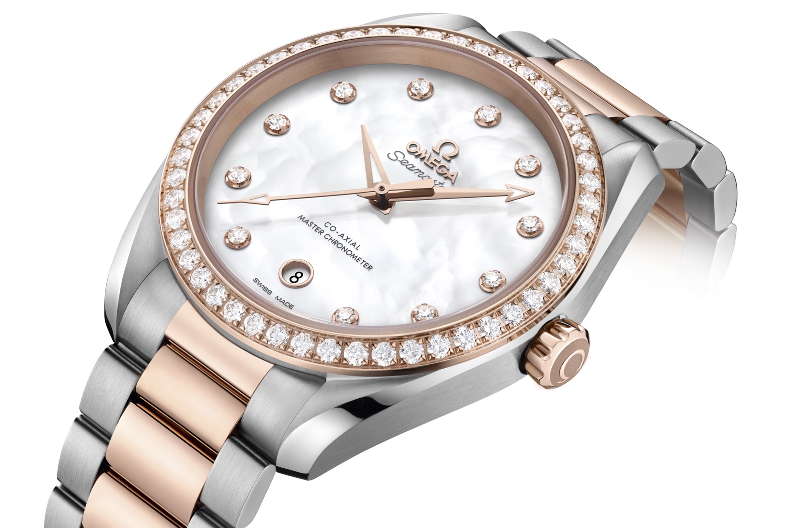 Omega Seamaster Aqua Terra Master Chronometer Sedna Gold Ladies