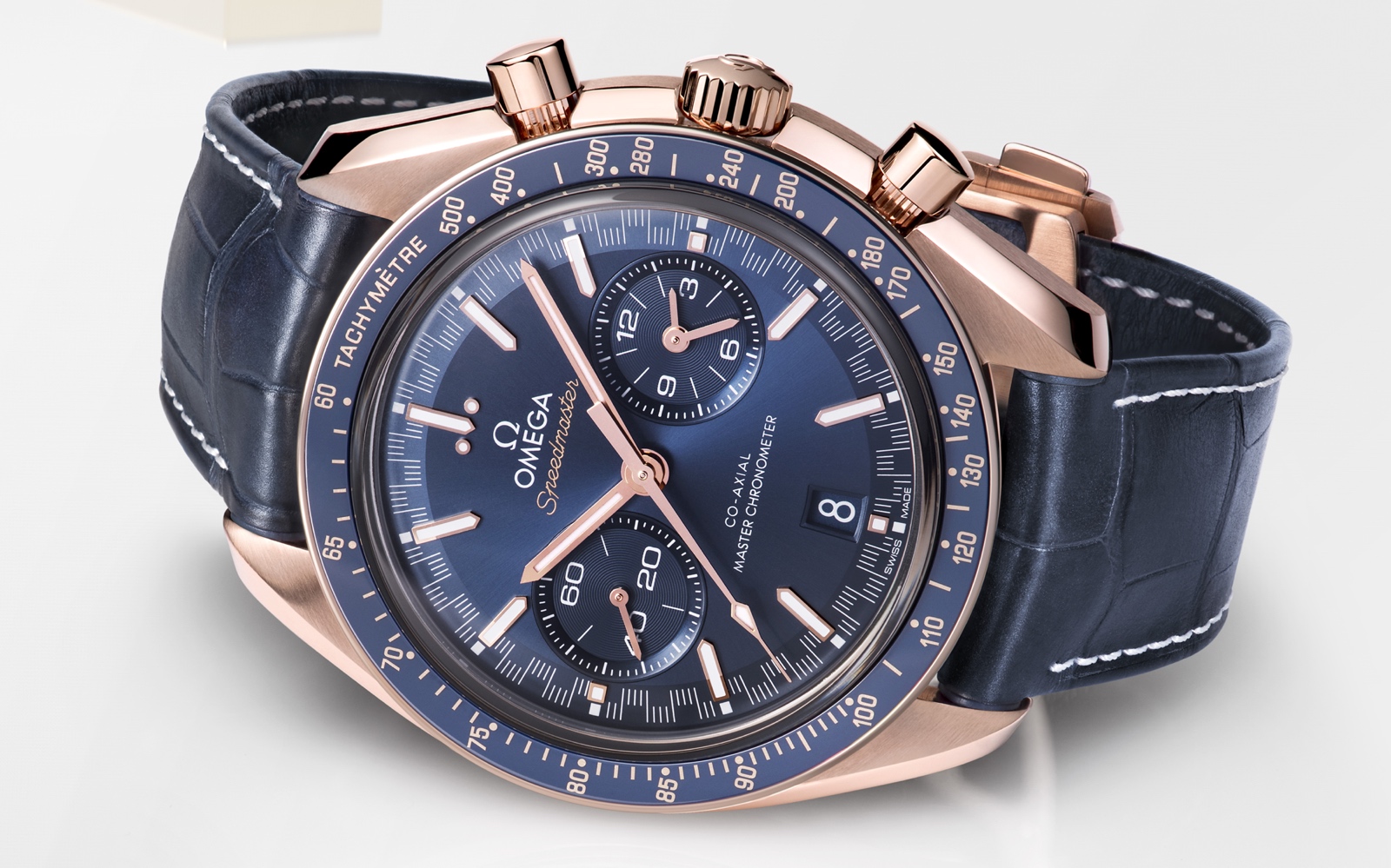 Omega Speedmaster Racing Master Chronometer Sedna Gold