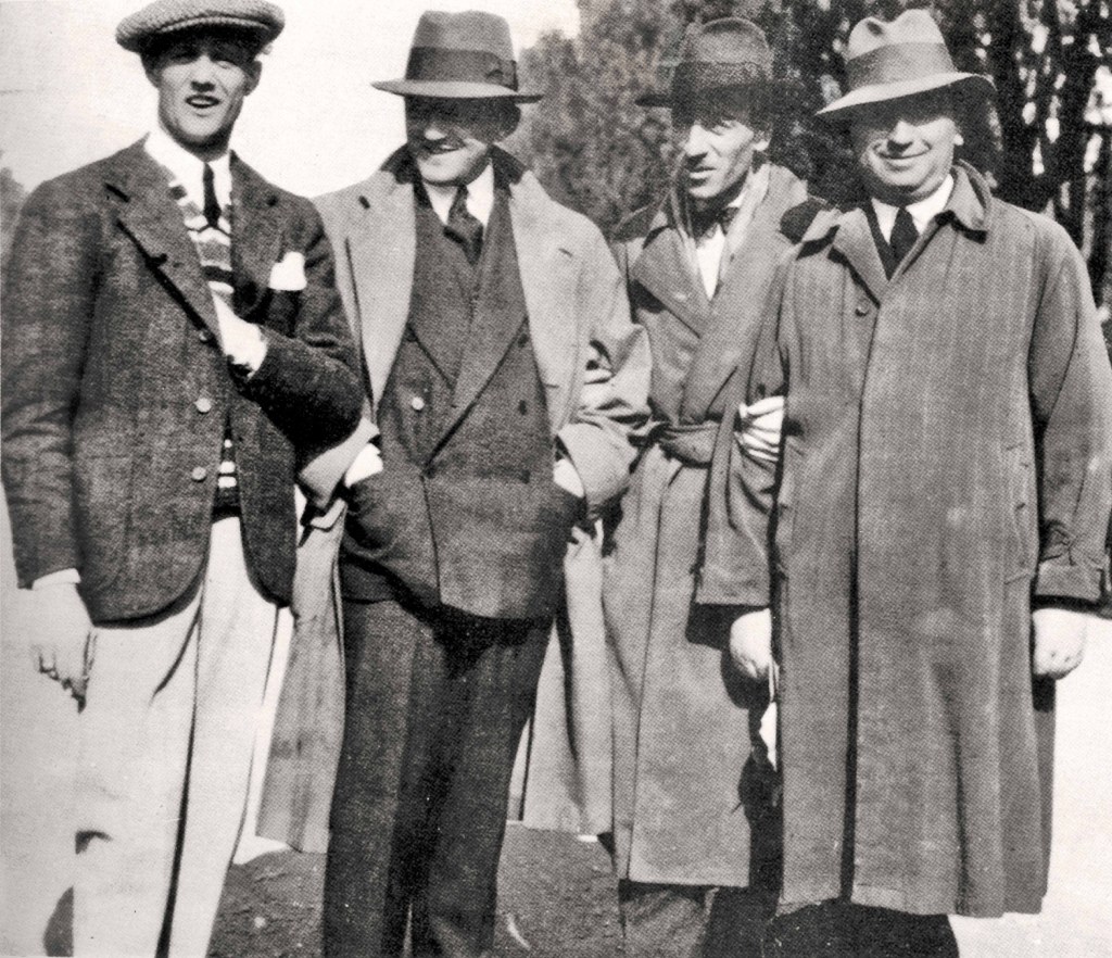 Aymo Maggi, Franco Mazzoti y Giovanni Canestrini