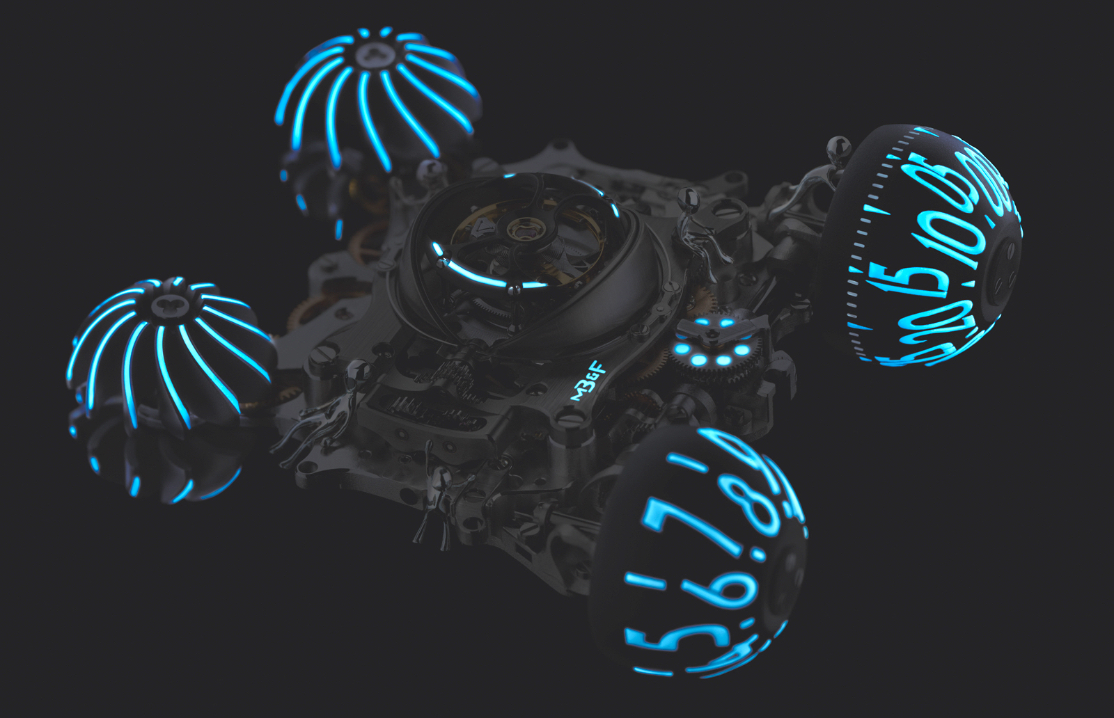 MB&F HM6 Alien Nation Engine Night