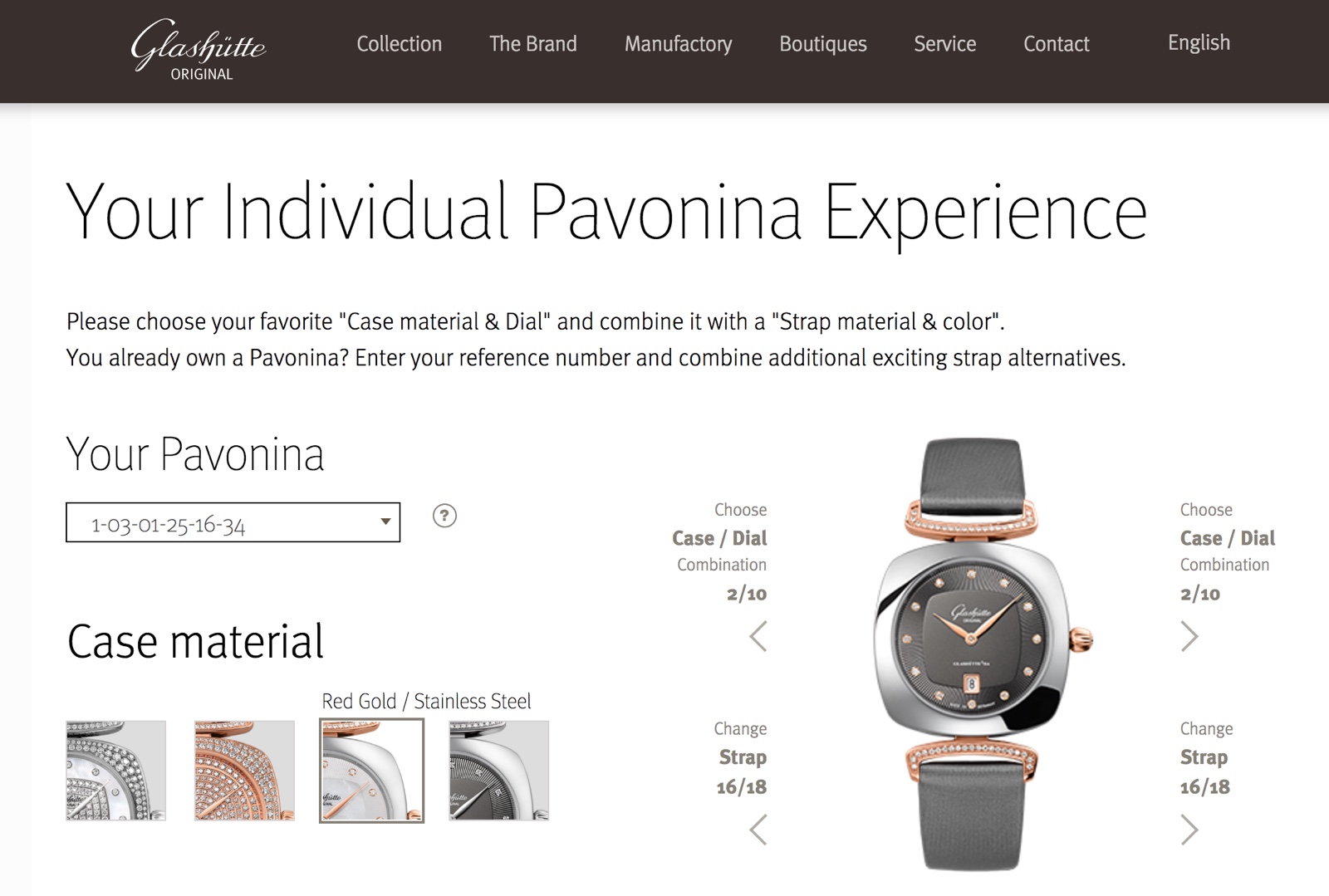 Glashutte Original Pavonina Configurator 1