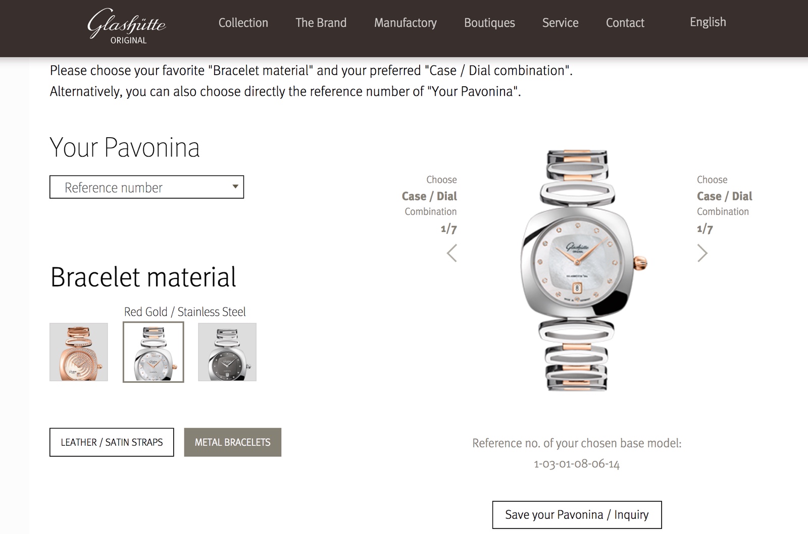 Glashutte Original Pavonina Configurator 4