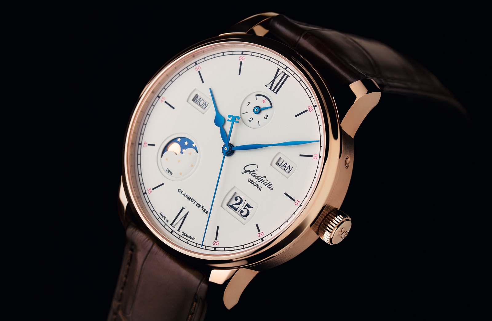Senator Excellence Perpetual Calendar Red Gold