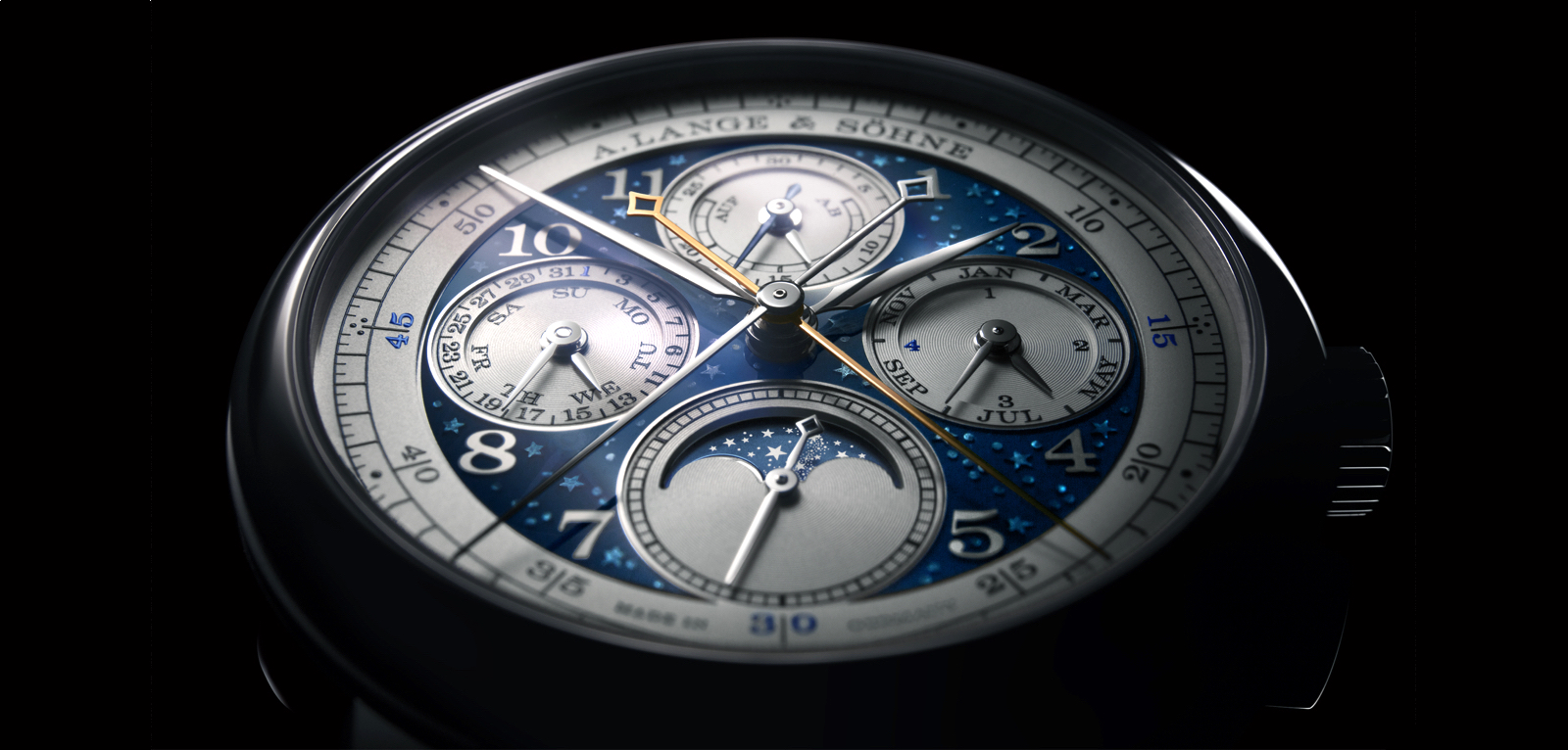 Lange 1815 Rattrapante Perpetual Calendar Header
