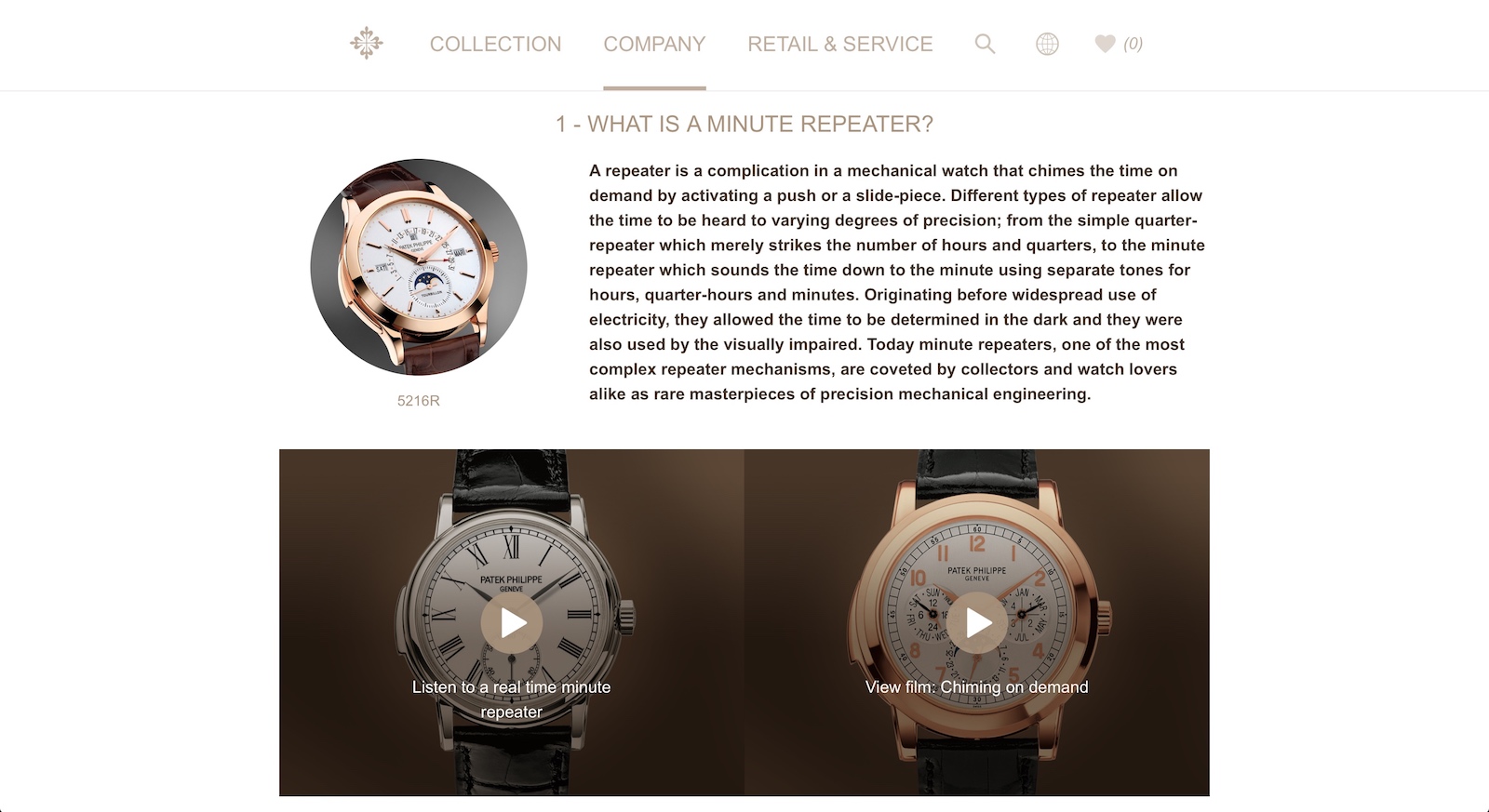 Nueva web de Patek Philippe - company - minute repeater 2