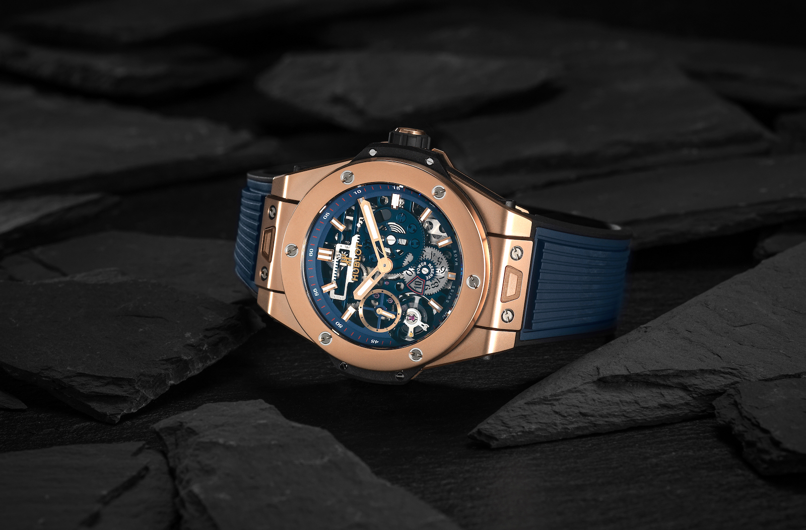 Hublot Big Bang Meca-10 King Gold Blue