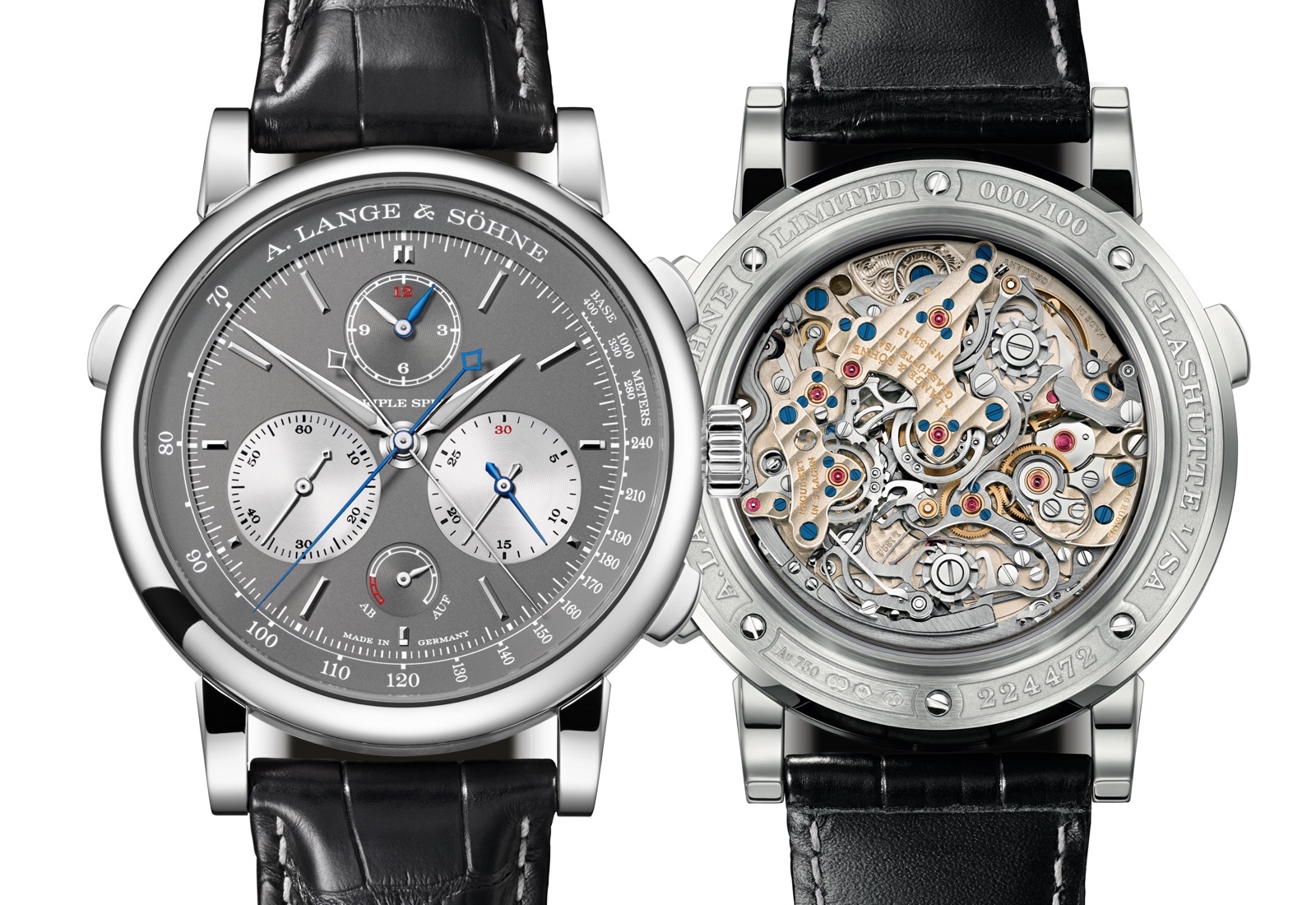 A Lange & Sohne Triple Split Front-Back