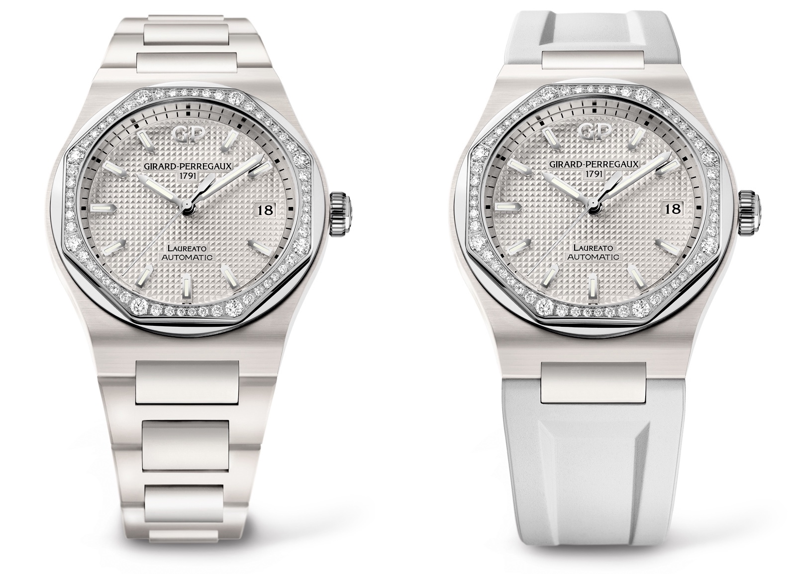 Girard-Perregaux Laureato Ceramic 38 Ceramica Blanca