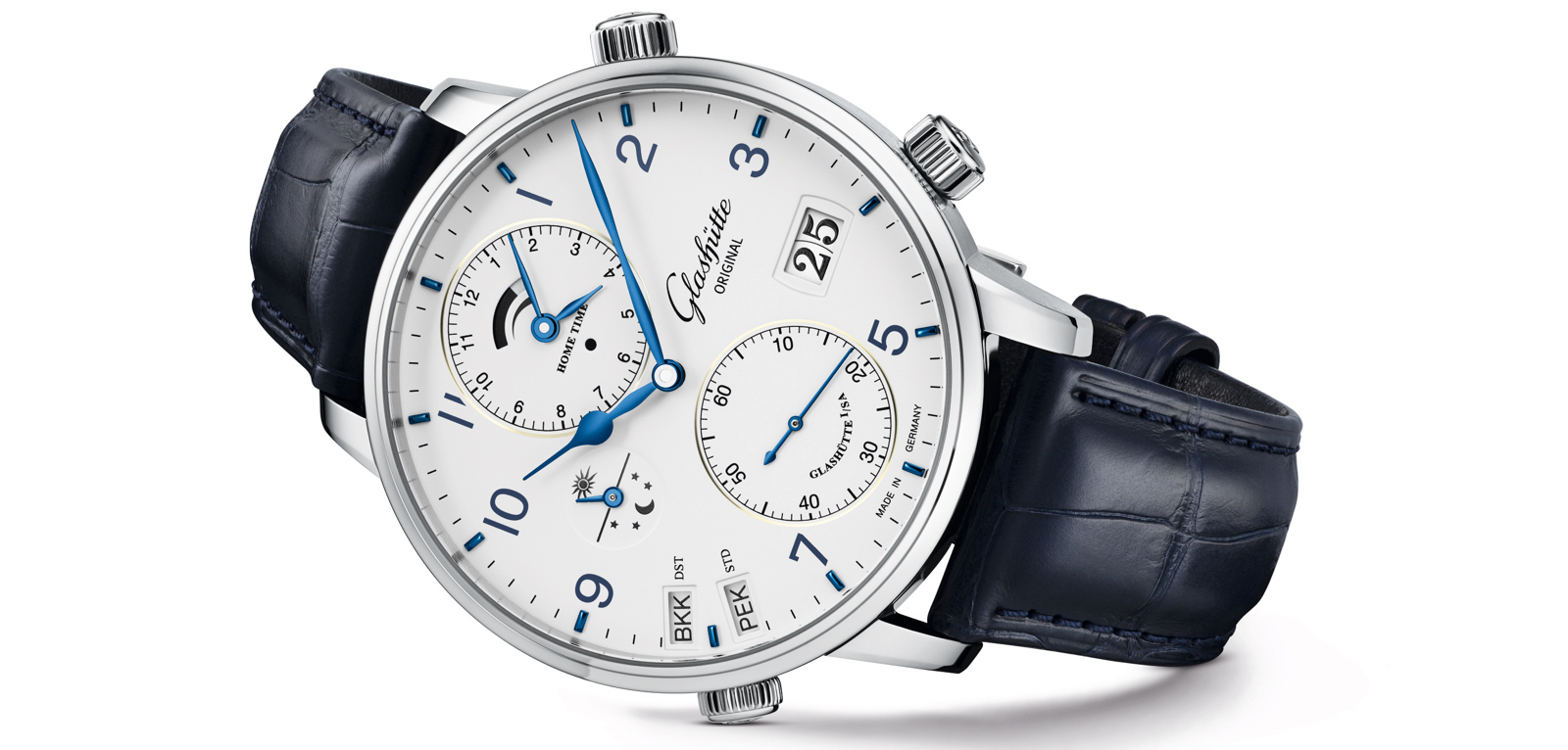 El Senator Cosmopolite en acero como pre-Basel 2018 de Glashütte Original.
