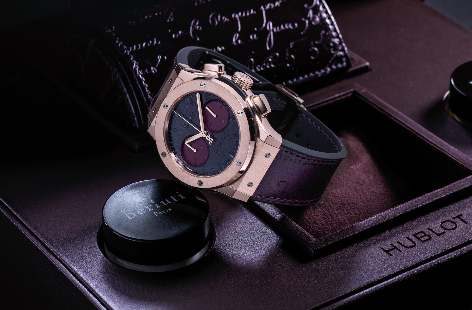 Hublot en Baselworld 2018 - Classic Fusion Chronograph Berluti Bordeaux