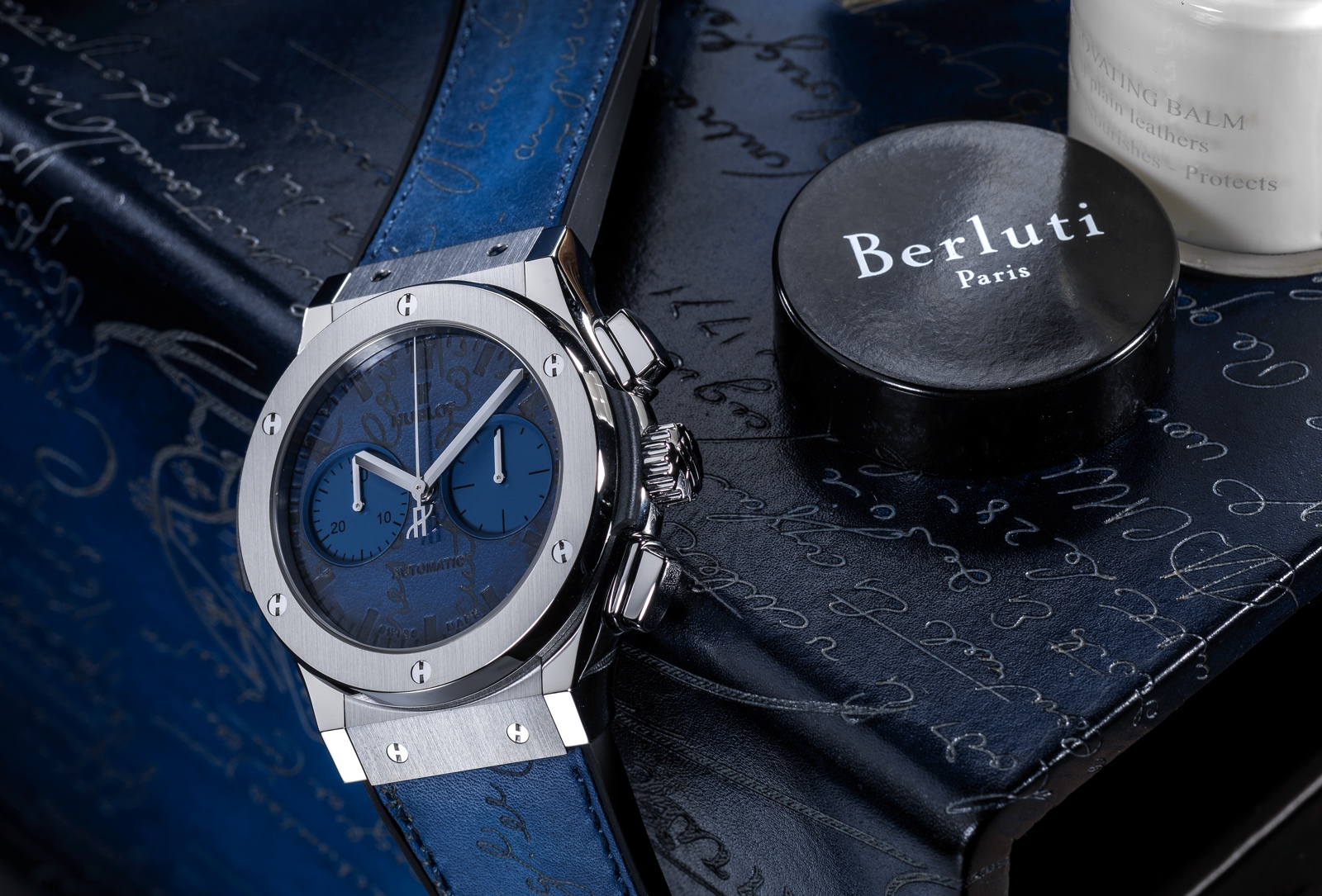 Hublot en Baselworld 2018 - Classic Fusion Chronograph Berluti Ocean Blue