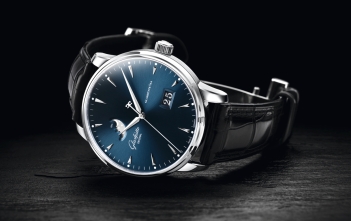 Senator Excellence Panorama Date Moon Phase Blue Cover