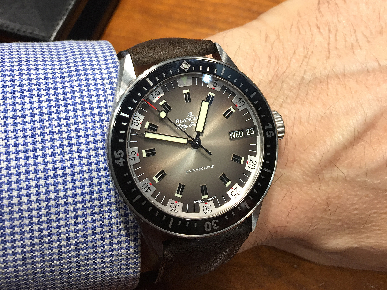 Blancpain Fifty Fathoms Bathyscaphe Day Date 70s