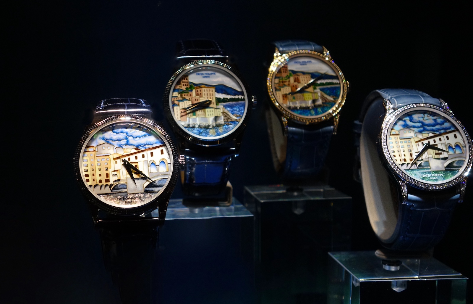 Patek Philippe Rare Handcrafts Exhibition 2018 - Esmalte Grand Feu Cloisonné y Flinqué - serie Paisajes de Italia